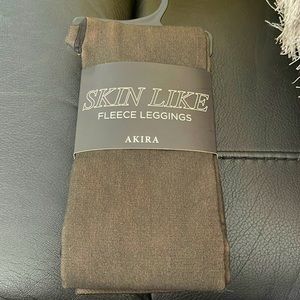 Akira Skin Like Fleece Leggings Size O/S